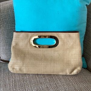 Michael Kors clutch colortan & gold hardware